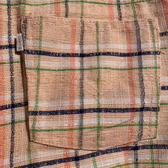Levi’s plaid polyester pants 70’s sta-prest orange blue green - Picture 4 of 16